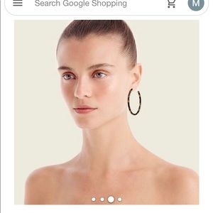 NWOT Jcrew tortoise hoops